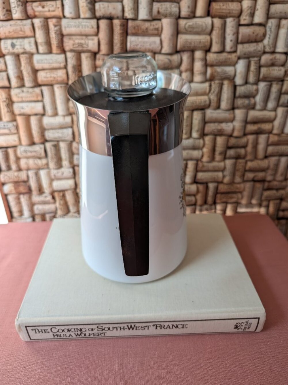 CorningWare Spice of Life Le Café P‑146 Percolator Coffee Pot with Basket & Lid - Picture 3 of 15